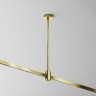 Крепление потолочное MAYTONI MEDIUM FLARITY TRA158C-B1-BS 300мм с вводом питания латунь