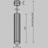 Подвесной светильник MAYTONI CALIPSO P106PL-01-GU10-B