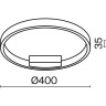 Потолочный светильник MAYTONI RIM MOD058CL-L65BK