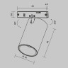 Трековый светильник MAYTONI FOCUS LED LEVITY TR187-1-9W3K-M-BBS