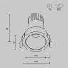 Встраиваемый светильник MAYTONI DIP DL116-10W-2.7K-W