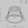Встраиваемый светильник MAYTONI ROUND DL058-7W3K-B